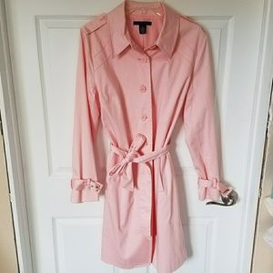 Apostrophe Trench Coat - Pink